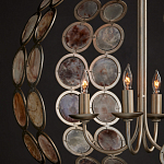 Люстра в форме шара с декором из круглых декоративных элементов Bright Shell Discs варинант исполнения - 4 | Loft Concept в Москве