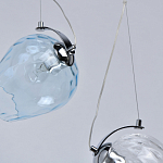 Люстра линейная с 5-ю разноцветными стеклянными плафонами Kaleido варинант исполнения - 8 | Loft Concept в Москве