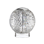 Настольная лампа с прозрачным шарообразным плафоном на цилиндрической подставке Crystal Globule варинант исполнения - 5 | Loft Concept в Москве