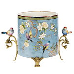 Фарфоровое кашпо с птицами Eden Garden варинант исполнения - 1 | Loft Concept в Москве