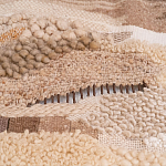 Тканый вручную монументальный настенный гобелен Earth Flow варинант исполнения - 2 | Loft Concept в Москве