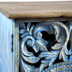 Комод с резным фасадом Blue Carved Chest of Drawers варинант исполнения - 4 | Loft Concept в Москве