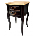 Тумба прикроватная из массива березы с 2-мя ящиками в стиле прованс Vintage варинант исполнения - 5 | Loft Concept в Москве