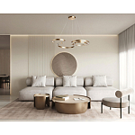 Люстра подвесная светодиодная в виде волнообразной ленты Ribbon Vortex варинант исполнения - 26 | Loft Concept в Москве