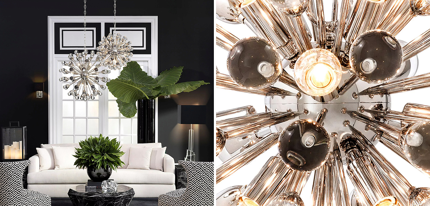 Люстра Eichholtz Chandelier Anto S Nickel - Loft-Concept в Москве