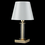 Настольная лампа с белым тканевым абажуром в форме конуса Laurent варинант исполнения - 8 | Loft Concept в Москве