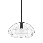 Подвесной светильник с прозрачным двойным стеклянным плафоном в форме купола и внутренней сферой Hinkley варинант исполнения - 1 | Loft Concept в Москве
