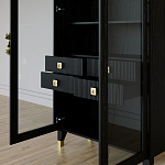 Дизайнерский шкаф витрина Elsa Dreams Black с 4-мя ящиками варинант исполнения - 8 | Loft Concept в Москве