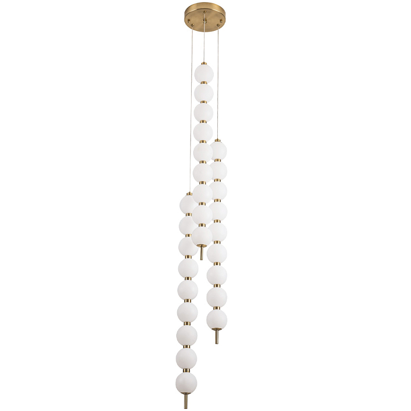          Pearls Suspension Brass Cascade Hanging Lamp     | Loft Concept 