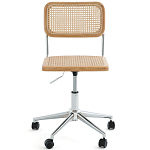 Офисный стул из ротанга на колёсах June Rattan Wicker Chair варинант исполнения - 2 | Loft Concept в Москве