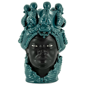 Ваза VASE MORO BIG LADY SIMPLY MAT dark turquoise