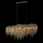 Люстра подвесная с металлическими дугами и длинными цепочками 115 см Atlantis Chain варинант исполнения - 10 | Loft Concept в Москве