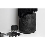 Напольная лампа черная с текстильными элементами "ЯРВИ" варинант исполнения - 6 | Loft Concept в Москве