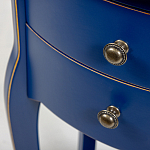 Синяя тумба на фигурных ножках Shelby варинант исполнения - 6 | Loft Concept в Москве