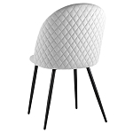 Мягкий стул в сером велюре Miruna Chair варинант исполнения - 4 | Loft Concept в Москве