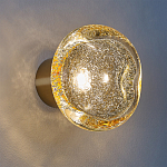 Бра с круглым плафоном из прозрачного стекла с пузырьками воздуха Effervia  варинант исполнения - 2 | Loft Concept в Москве