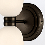 Бра для ванных комнат вертикальное с двумя матовыми белыми стеклянными плафонами Hinkley варинант исполнения - 3 | Loft Concept в Москве