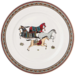 Сервиз обеденный из фарфора с изображением лошадей на 6 персон 23 предмета Porcelain Horse Set  варинант исполнения - 3 | Loft Concept в Москве