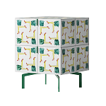 Тумба  с рисунком ShortT Pina Colada Green варинант исполнения - 2 | Loft Concept в Москве