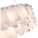 Люстра круглая декорированная натуральным камнем Stone Interior Accent варинант исполнения - 5 | Loft Concept в Москве