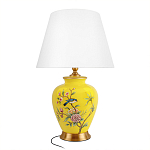 Настольная лампа желтая с изображением птиц Slip Away варинант исполнения - 7 | Loft Concept в Москве