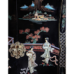 Шкаф черный в китайском стиле  Chinese Cabinet Black варинант исполнения - 2 | Loft Concept в Москве