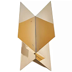 Дизайнерский журнальный стол фигурный золотого цвета Ufuri варинант исполнения - 1 | Loft Concept в Москве