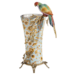 Ваза фарфоровая с птицей на бронзовой ветке Garden of Eden варинант исполнения - 1 | Loft Concept в Москве