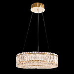 Люстра подвесная круглая из прозрачного хрусталя с золотым корпусом Selfsufficient варинант исполнения - 2 | Loft Concept в Москве