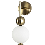 Бра с плафонами шарами из акрила и металла Crystal Globule Spheres Wall Lamp варинант исполнения - 2 | Loft Concept в Москве
