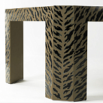 Дизайнерский кофейный стол с рисунком леопард Neytiri Beige Leopard варинант исполнения - 3 | Loft Concept в Москве