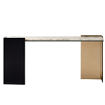 Консоль прямоугольная с основанием чёрного и золотого цвета Wrap варинант исполнения - 1 | Loft Concept в Москве