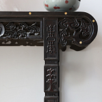 Черная резная консоль в Китайском стиле из массива Black Dragon Console варинант исполнения - 1 | Loft Concept в Москве