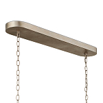 Люстра овальной формы с фактурным серебряным каркасом и тканевым абажуром Silver Honeycomb варинант исполнения - 4 | Loft Concept в Москве