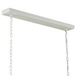 Люстра белая прямоугольная с абажурами в виде цветков тюльпана White Tulips варинант исполнения - 5 | Loft Concept в Москве