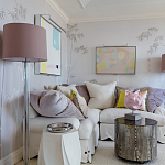 Обои ручная роспись Bamboo Special Colourway on Natural Mica metallic silk варинант исполнения - 1 | Loft Concept в Москве