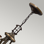 Люстра бронзового цвета с бежевыми абажурами из органзы в классическом стиле Hinkley варинант исполнения - 10 | Loft Concept в Москве