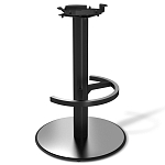 Барный стул вращающийся со спинкой и подлокотниками Douglas Rhombus Черный Велюр варинант исполнения - 4 | Loft Concept в Москве