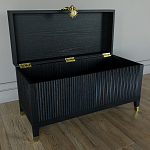 Большой дизайнерский Сундук Elsa Dreams Black варинант исполнения - 2 | Loft Concept в Москве