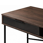 Стол рабочий в стиле лофт с ящиком и нишей для хранения Urban Style Space 2 варинант исполнения - 3 | Loft Concept в Москве