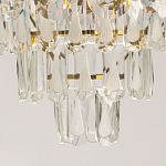 Люстра многоярусная с овальными прозрачными подвесками 36 см Harmonica варинант исполнения - 10 | Loft Concept в Москве