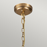 Люстра цвета латунь с 5-ю цилиндрическими плафонами из прозрачного пузырчатого стекла Kichler варинант исполнения - 6 | Loft Concept в Москве