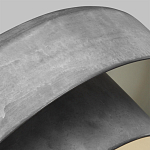 Подвесной светильник с массивным круглым стальным плафоном серого цвета в индустриальном стиле на цепи Feiss варинант исполнения - 3 | Loft Concept в Москве