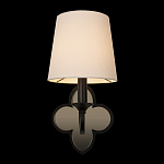 Бра с белым текстильным абажуром и фигурным основанием с зеркальной вставкой Vitorino варинант исполнения - 13 | Loft Concept в Москве