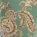 Настольная лампа бирюзовая с цветочным принтом Turquoise Flight варинант исполнения - 6 | Loft Concept в Москве