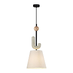 Подвесной светильник с бежевым тканевым плафоном Flourish варинант исполнения - 2 | Loft Concept в Москве