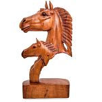 Статуэтка деревянная в виде головы лошади Horse of the World варинант исполнения - 2 | Loft Concept в Москве
