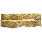 Дизайнерский модульный диван волнистой формы с цветным принтом Poltronova Superonda Sofa варинант исполнения - 3 | Loft Concept в Москве