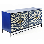 Буфет в гостиную с инкрустацией Bone Inlay Deco Sideboard - Orleans ZEBRA варинант исполнения - 1 | Loft Concept в Москве