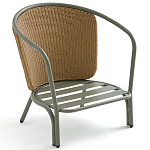 Садовое кресло с каркасом из стали Kenneth Chair варинант исполнения - 4 | Loft Concept в Москве